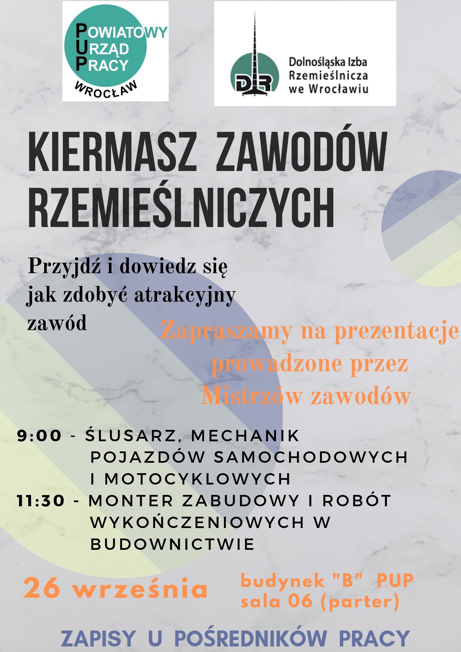 KIERMASZ ZAWODÓW RZEMIEŚLNICZYCH - wrzesień