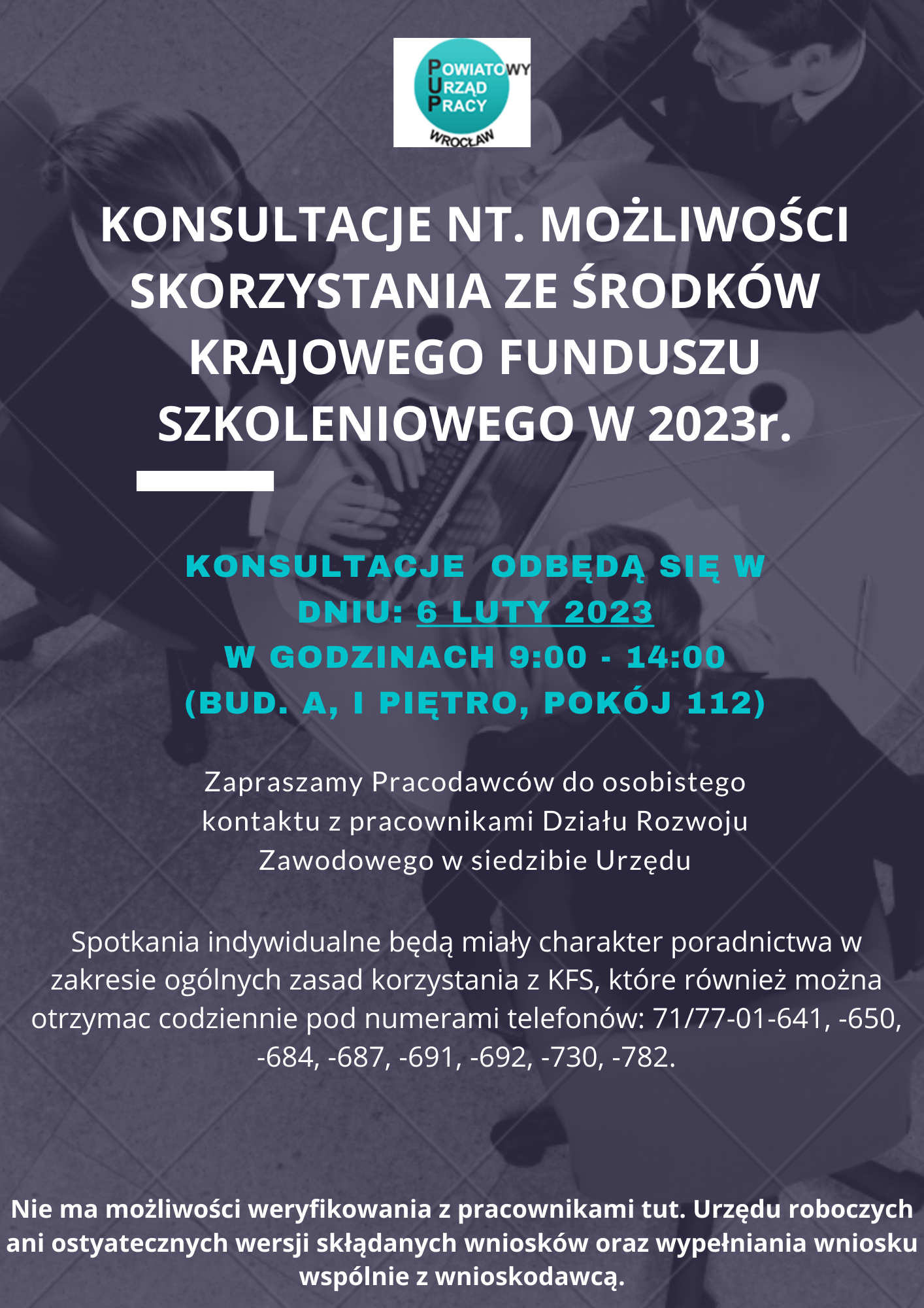 plakat konsultacje 06.02.2023